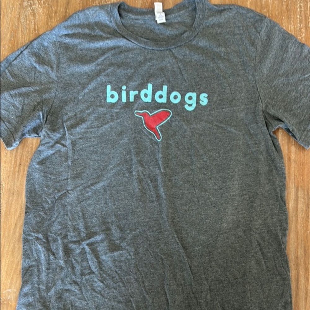 Birddogs Graphic T-Shirt Mens Large Gray Short Sleeve Bella Canvas‎ Tee Humor